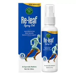 Best Re-Leaf Spray Oil- Joint & Muscle Pain, Joint Flexibility, Sprains & Strains Spondylitis